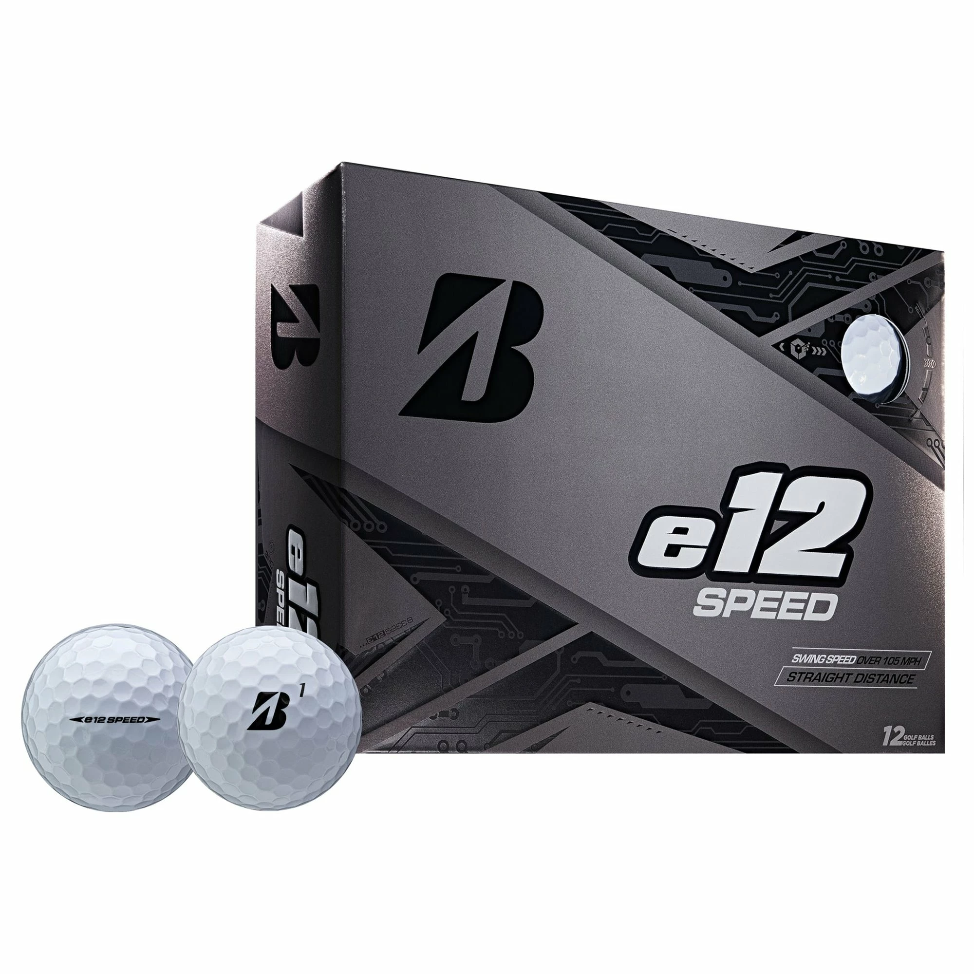 Bridgestone E12 SPEED White Golf Balls - Dozen