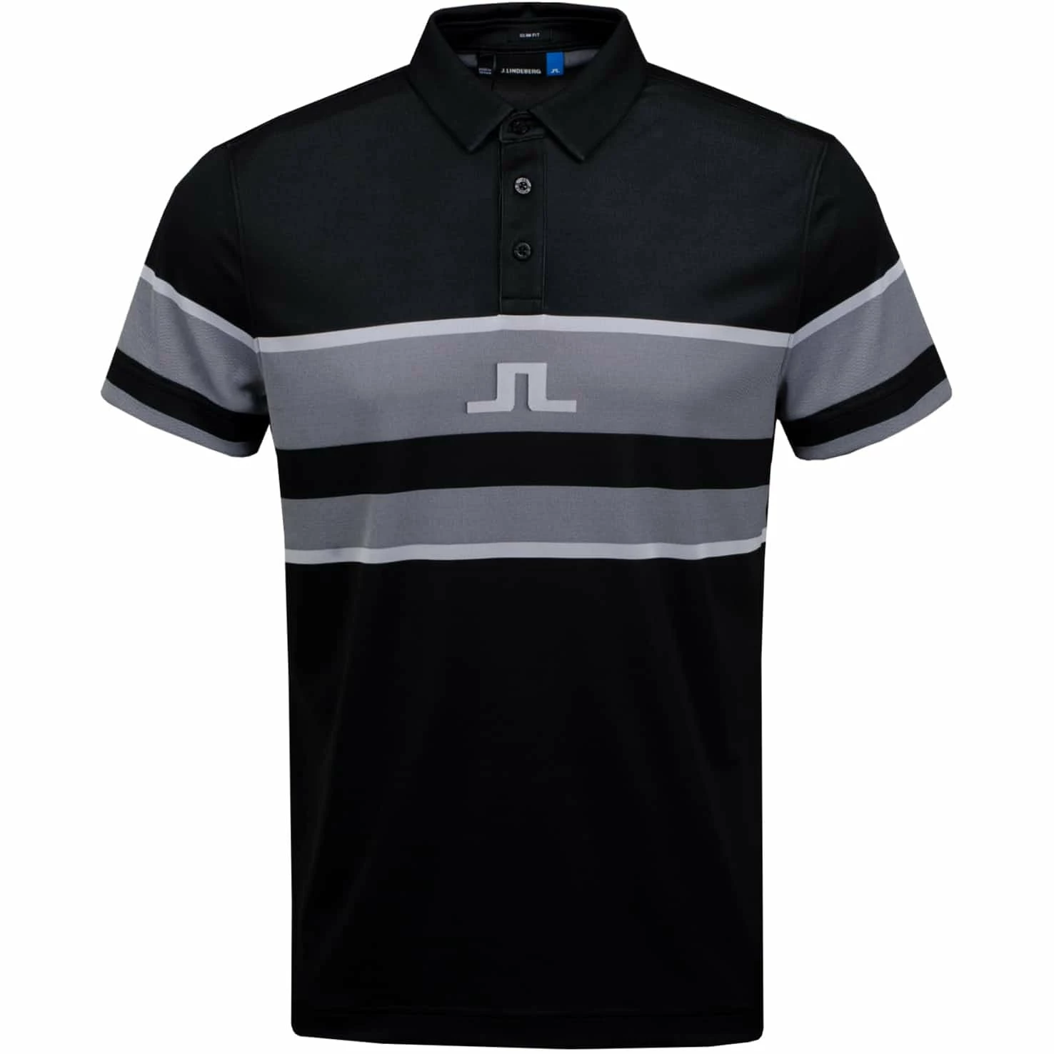 J.Lindeberg J. Lindeberg Cole Slim Jacquard Mens Golf Polo - Image 3