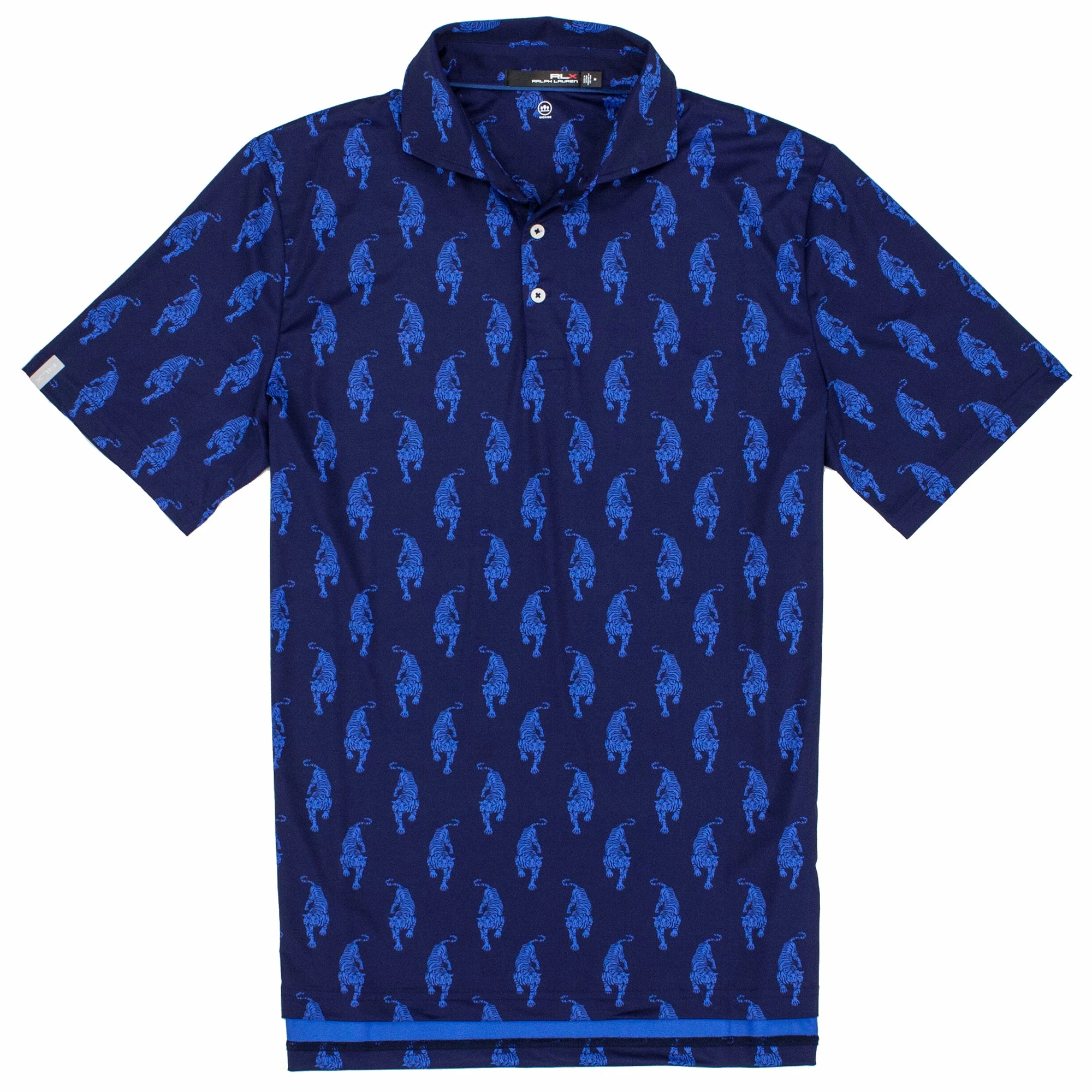 Polo Ralph Lauren RLX Printed Lightweight Airflow Tonal Tiger Mens Golf Polo