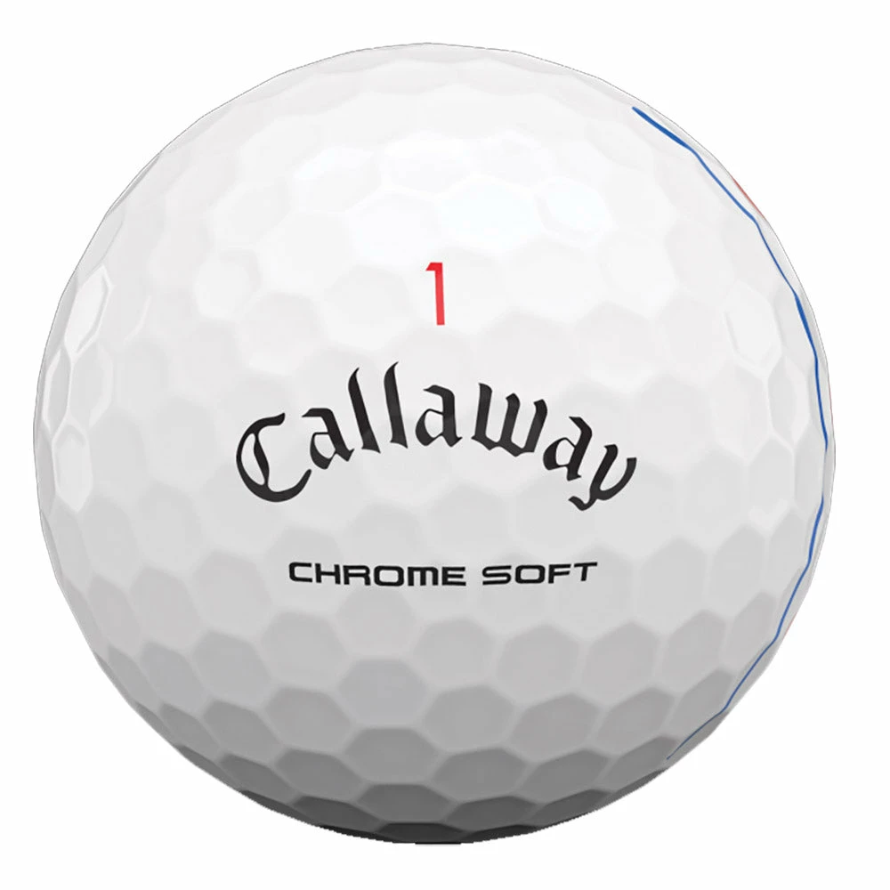 Callaway Chrome Soft Triple Track White Golf Balls - Dozen - Image 2
