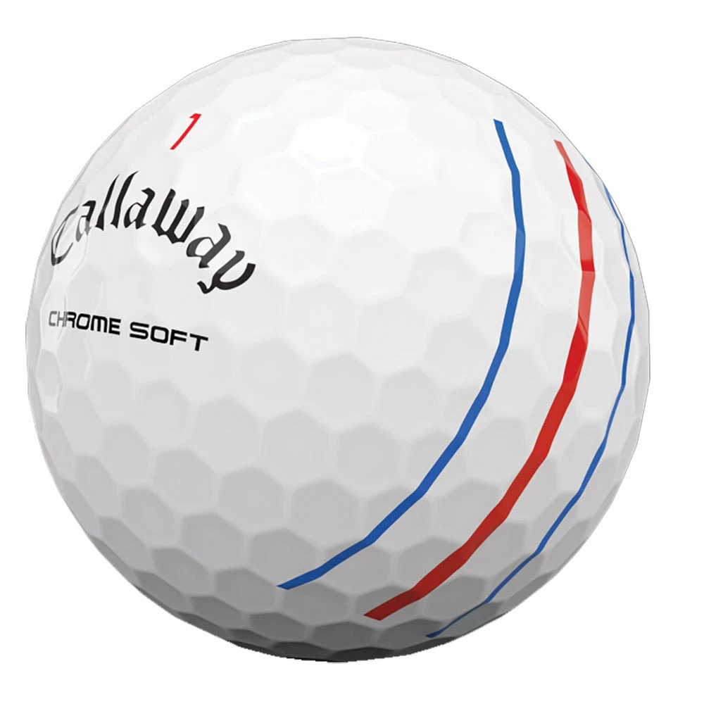 Callaway Chrome Soft Triple Track White Golf Balls - Dozen - Image 3