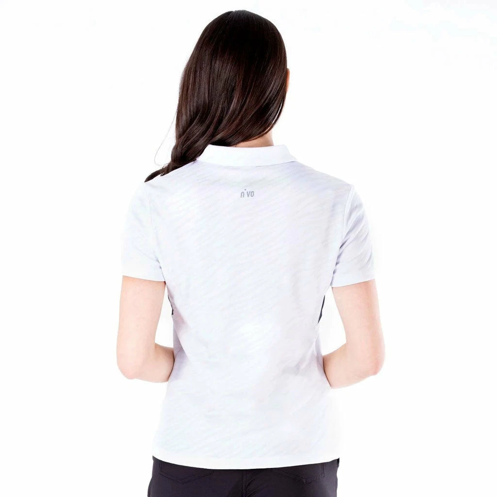NVO Dyna White Womens Golf Polo - Image 2