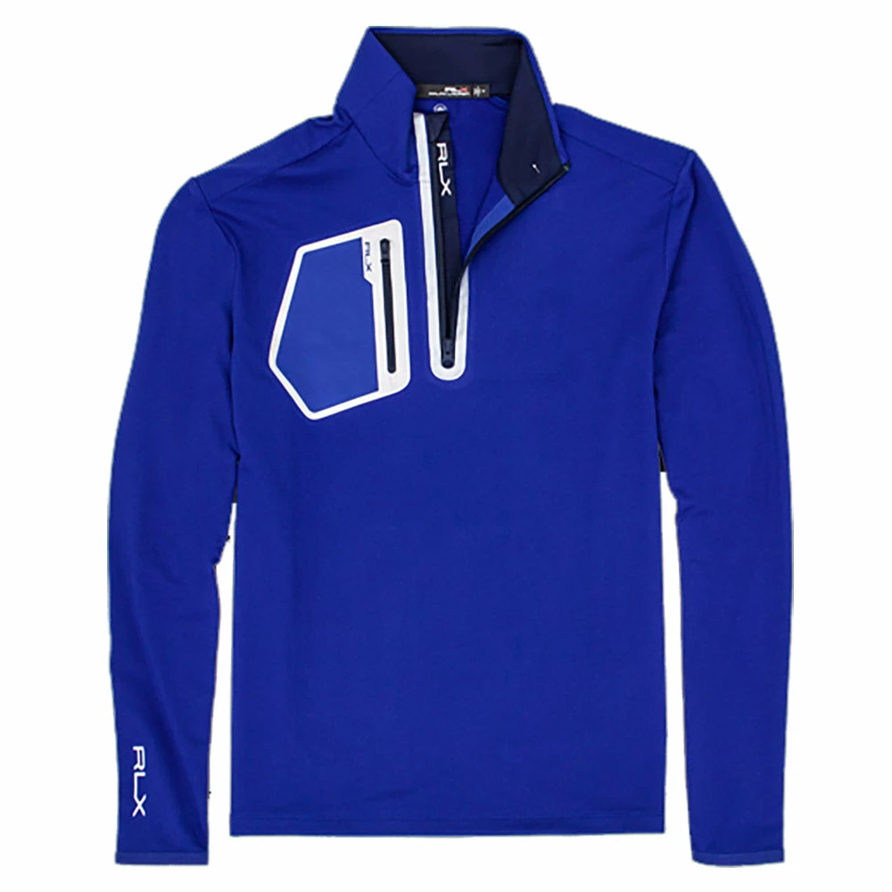 Polo Ralph Lauren RLX Ralph Lauren Driver Tech Royal Blue Mens Golf 1/2 Zip
