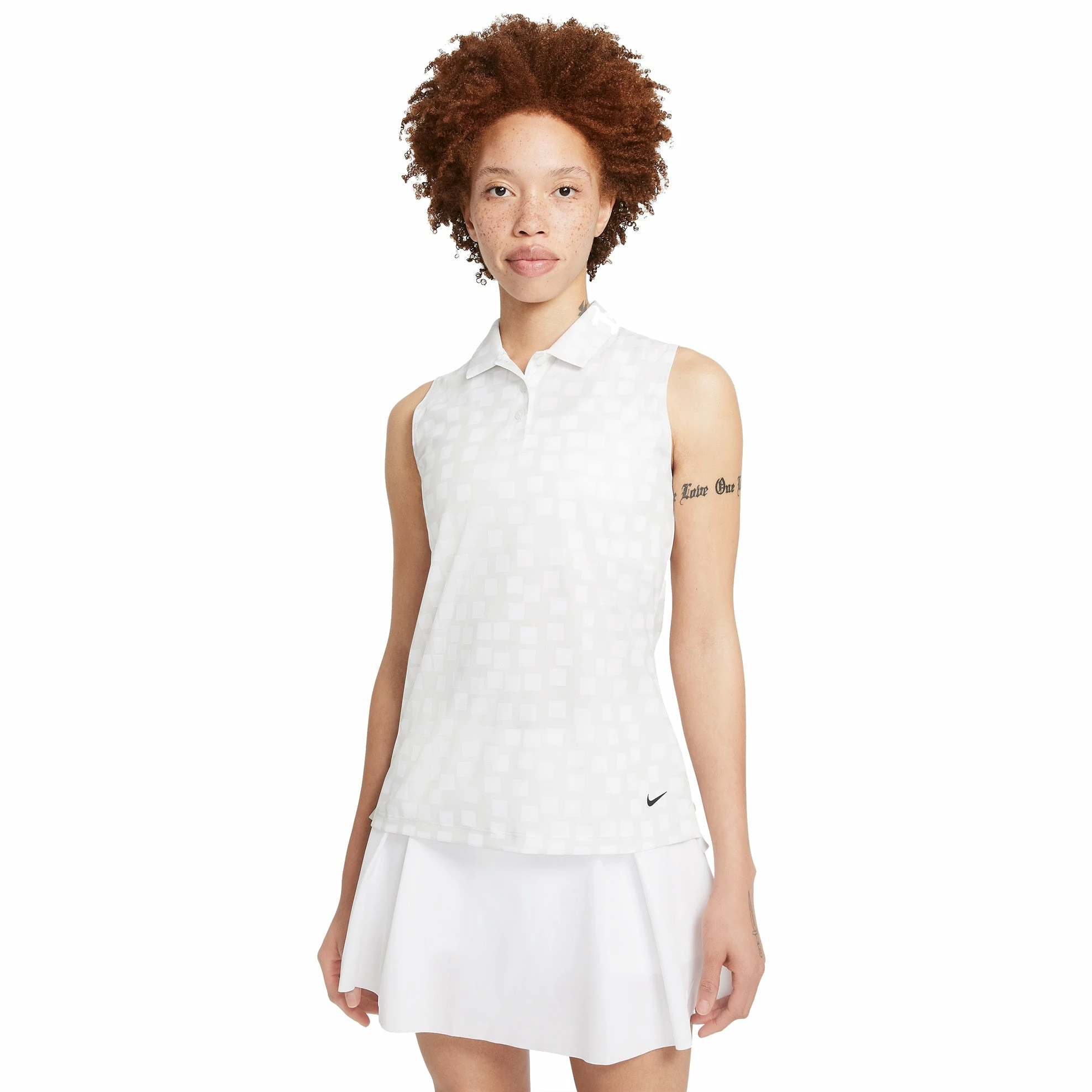 Nike Golf Nike Dri-FIT Printed Womens Sleeveless Golf Polo - Image 3