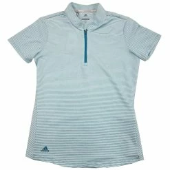 Adidas Golf Adidas Advantage Novelty Teal Womens Golf Polo