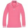 Polo Ralph Lauren Polo Golf Ralph Lauren Extreme Jersey Lauren Pink Womens Golf 1/4 Zip