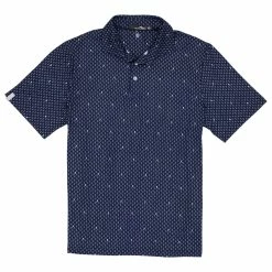 Polo Ralph Lauren RLX Ralph Lauren Printed Lightweight Airflow Anchor Down Mens Golf Polo