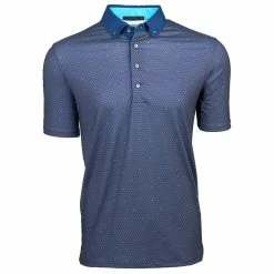 Greyson Moon Mountain Snake Sun And Wolf Mens Golf Polo