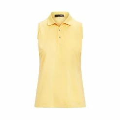 Polo Ralph Lauren RLX Ralph Lauren Tournament Beach Yellow Womens Sleeveless Golf Polo