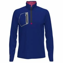 Polo Ralph Lauren RLX Ralph Lauren Driver Heritage Royal Mens Golf 1/2 Zip