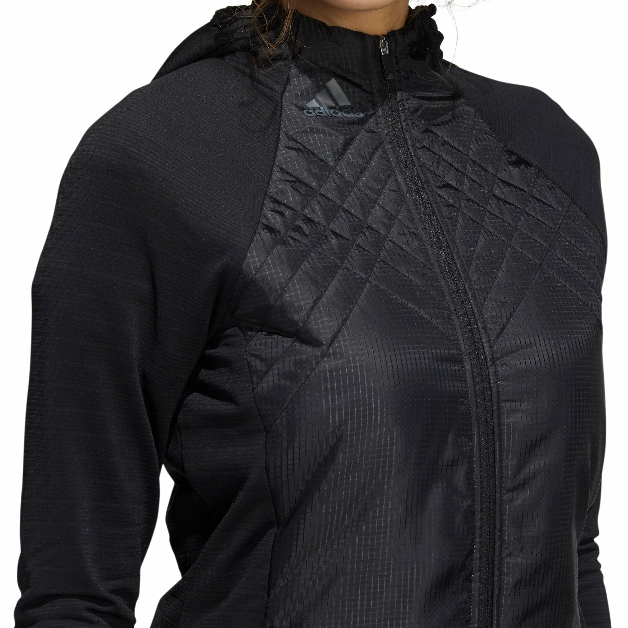 Adidas Golf Adidas Hybrid Quilted Black Womens Golf Jacket - Image 4