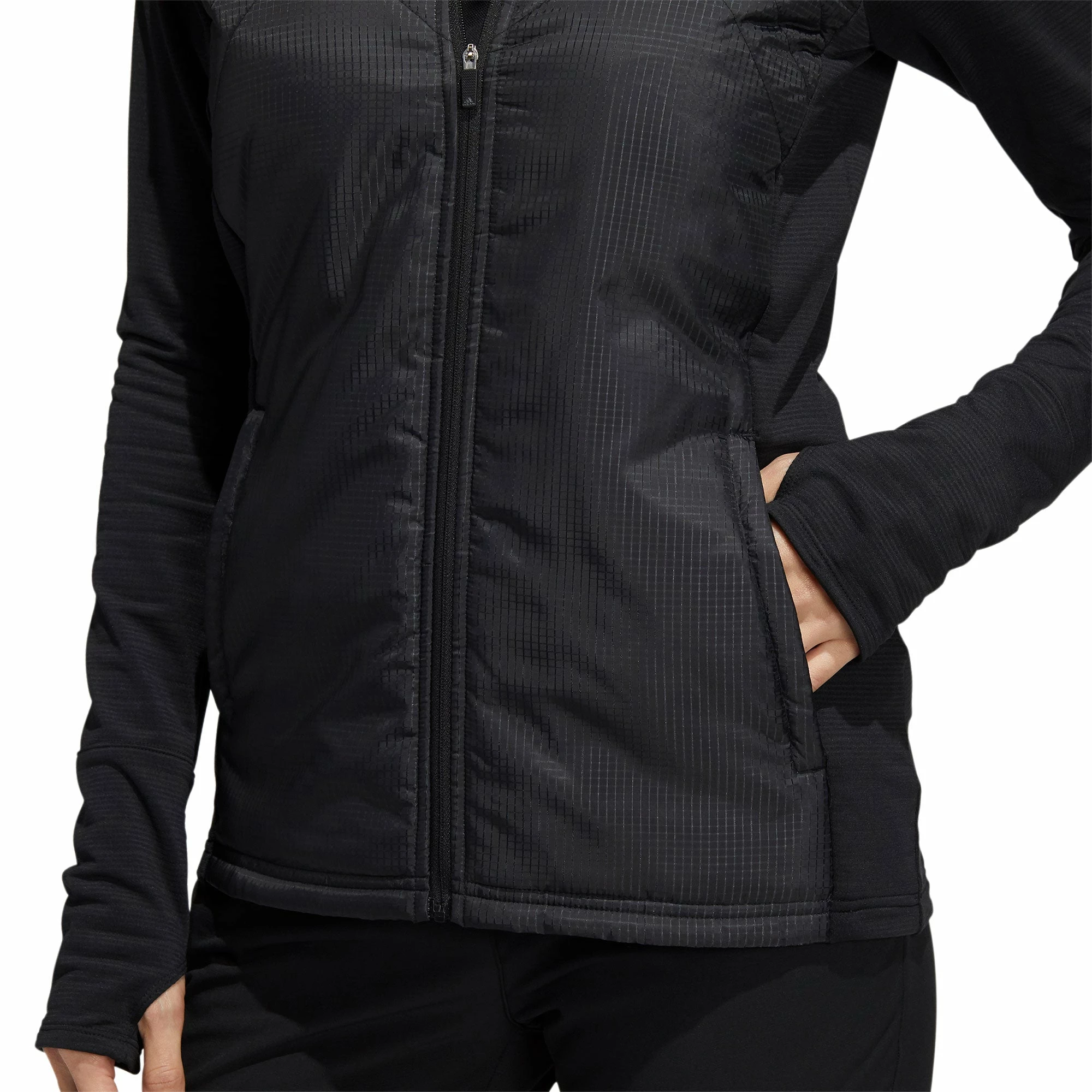 Adidas Golf Adidas Hybrid Quilted Black Womens Golf Jacket - Image 5