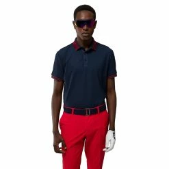 J.Lindeberg J. Lindeberg Austin Regular Fit Navy Mens Golf Polo