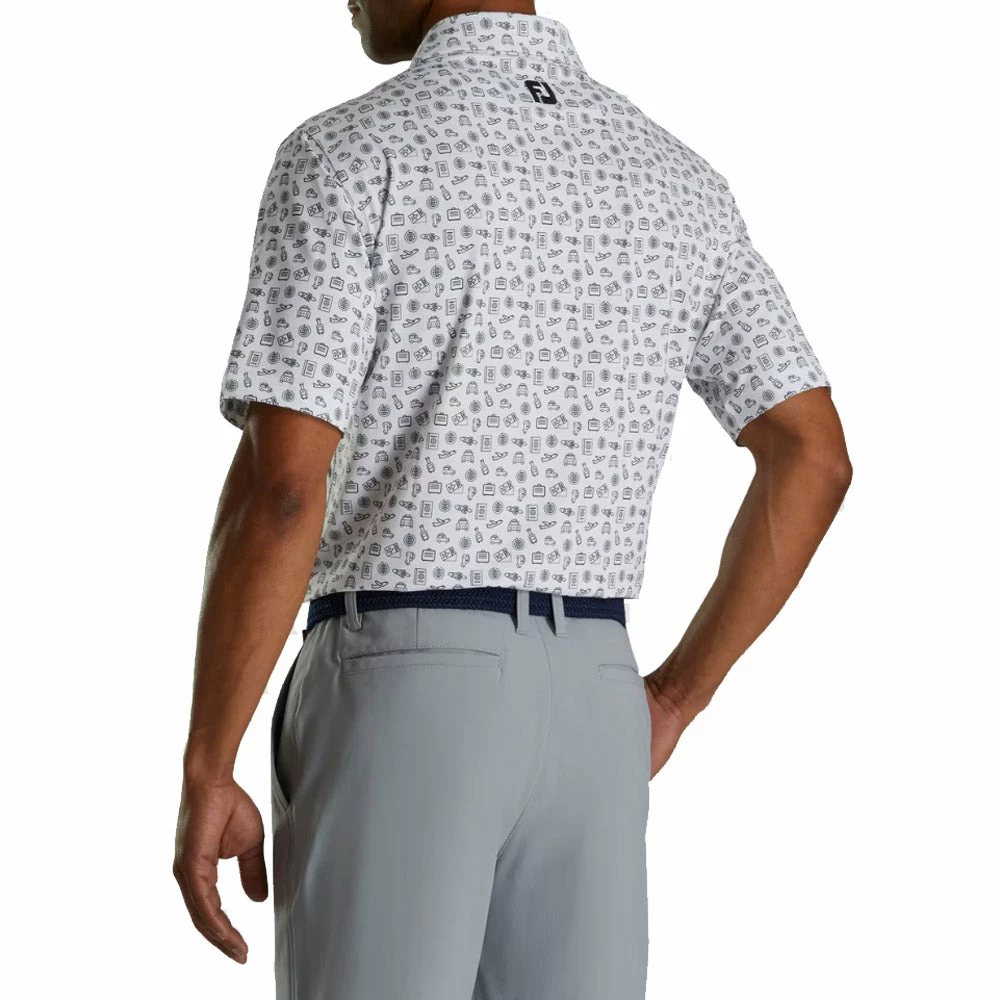 FootJoy Travel Print Mens Golf Polo - Image 2