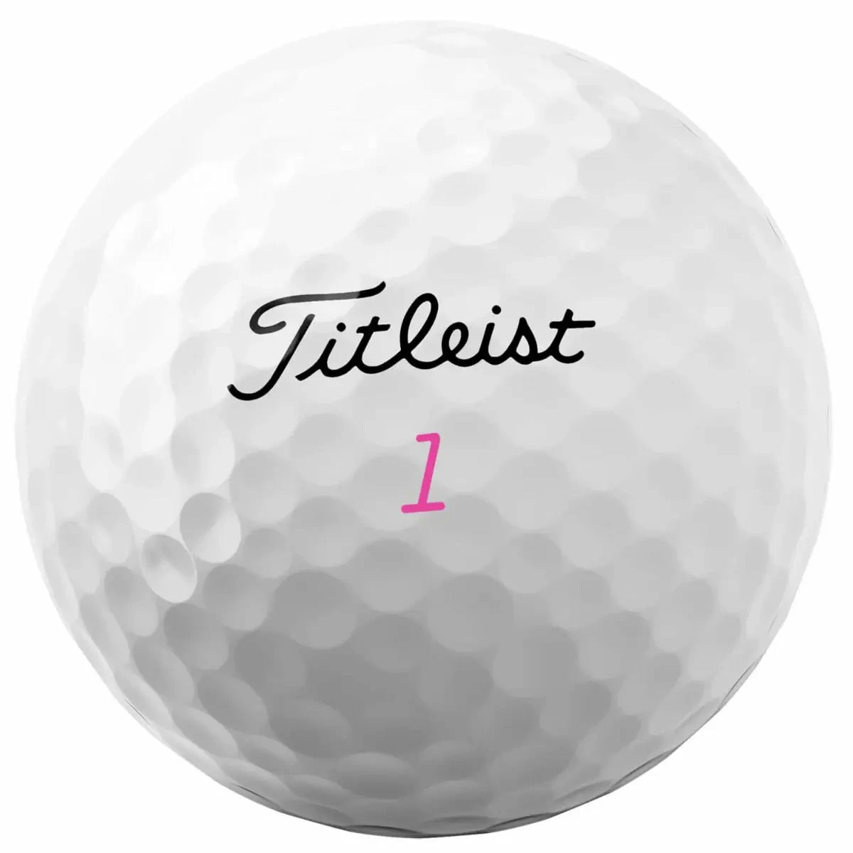 Titleist Pro V1 Pink Numbers Golf Balls - Dozen - Image 2
